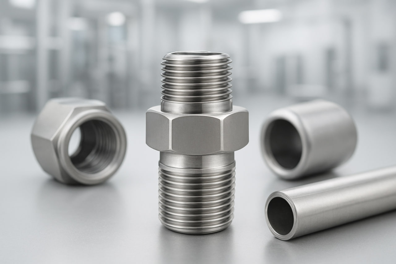 همه چیز درباره رابط یکسر مهره استیل (Male Connector) و مقایسه آن با سایر رابط‌ها - استیل مسلمان